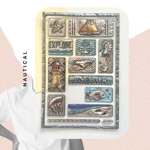 💎 3/$10 nautical ⚓️ & ocean 🌊 puffy sticker pack of 11 stickers for scrapbook